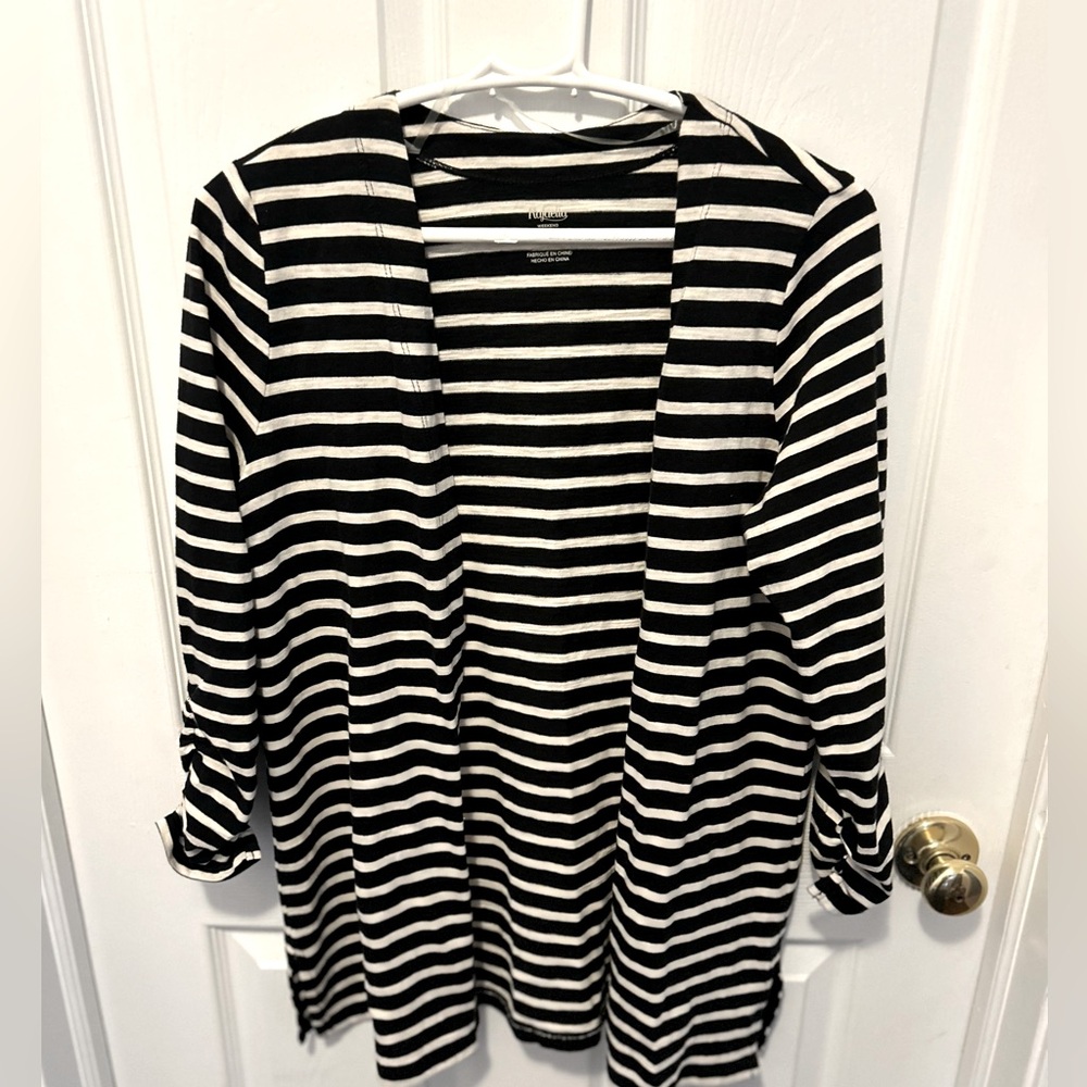 Black and white stripped cardigan